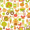 Agriculture seamless pattern Royalty Free Stock Photo