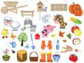 Agriculture , set icons Royalty Free Stock Photo