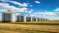 agriculture silo farm Royalty Free Stock Photo