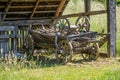 Agriculture tools in traditional village at Sighet