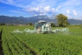 Agriculture, tractor and pesticide Royalty Free Stock Photo