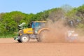 Agriculture - Tractor on the field Royalty Free Stock Photo