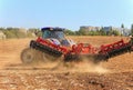 Agriculture. The tractor prepares the ground for sowing and cult Royalty Free Stock Photo