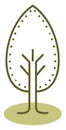 Agriculture tree, icon