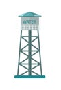 Agriculture water tower vector icon