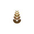 Agriculture Wheat Icon, logo Ideas. Inspiration logo design. Template Vector Illustration. Isolated On White Background Royalty Free Stock Photo