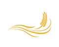 Wheat Logo Template vector icon Royalty Free Stock Photo