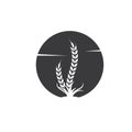 Agriculture wheat   vector icon illustration design Royalty Free Stock Photo