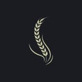 Agriculture wheat   vector icon illustration design Royalty Free Stock Photo