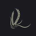 Agriculture wheat   vector icon illustration design Royalty Free Stock Photo