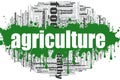 Agriculture word cloud Royalty Free Stock Photo