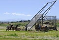 Agriculture: Working hay storage with a beaver slide