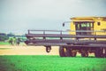 Agriculture Works Harvester Royalty Free Stock Photo