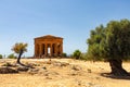 2023-08-11, Agrigento, Italy. Temple of Concordia, The Valley of the Temples Royalty Free Stock Photo