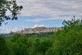 Agrigento seen from Valley of the Temples (Valle dei Templi). Royalty Free Stock Photo