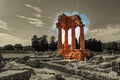 Agrigento, Sicily. Temple of Castor and Pollux Royalty Free Stock Photo