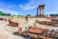 Agrigento, Sicily. Temple of Castor and Pollux Royalty Free Stock Photo