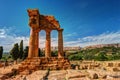 Agrigento, Sicily. Temple of Castor and Pollux Royalty Free Stock Photo