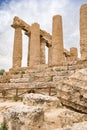 Agrigento Valley of the Temples, Greek Temple built in the 5th century BC, Agrigento, Sicily Royalty Free Stock Photo