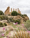 Agrigento Valley of the Temples, Greek Temple built in the 5th century BC, Agrigento, Sicily Royalty Free Stock Photo