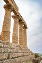 Agrigento Valley of the Temples, Greek Temple built in the 5th century BC, Agrigento, Sicily Royalty Free Stock Photo