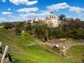 Agritourism with a yak farm at the foot of the Teczyn Castle in the village of Rudno near Krzeszowice in Poland