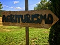 Agriturismo sign in Tuscany - Bed and Breakfast