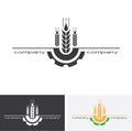 Agro company icon element design. Sign or Symbol, logo design for agriculture company.