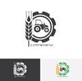 Agro company icon element design. Sign or Symbol, logo design for idustrial company or agriculture company. farming. Royalty Free Stock Photo