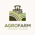 Agro farm logo vector design template