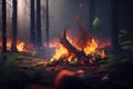 agromi Forest fire.generative ai Royalty Free Stock Photo