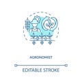 Agronomist concept icon