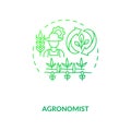 Agronomist concept icon