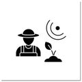 Agronomist glyph icon