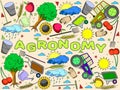 Agronomy vector illustration Royalty Free Stock Photo