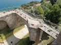 Agropoli - Access bridge from the castle terrace