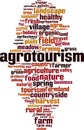 Agrotourism  word cloud Royalty Free Stock Photo