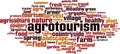 Agrotourism  word cloud Royalty Free Stock Photo