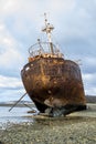 Aground ship at cabo san pablo beach, argentina