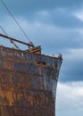 Aground ship at cabo san pablo beach, argentina