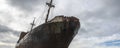 Aground ship at cabo san pablo beach, argentina