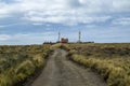 Aground ship at horizon, cabo san pablo, argentina