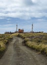 Aground ship at horizon, cabo san pablo, argentina