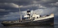 Aground ship Saint Christopher Ushuaia Royalty Free Stock Photo