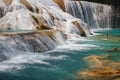 Agua Azul waterfall in Chiapas state Royalty Free Stock Photo