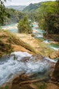 Agua Azul waterfall in Chiapas state Royalty Free Stock Photo