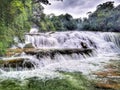 Agua azul waterfalls. Chiapas, Mexico Royalty Free Stock Photo