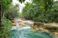 Agua Azul waterfalls in Mexico Royalty Free Stock Photo