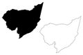 Aguas Buenas Municipal Commonwealth of Puerto Rico, Porto Rico, PR, Unincorporated territories of the United States map vector