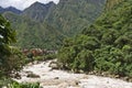 Aguas Calientes, Urubamba River, Machu Picchu, Peru, South America Royalty Free Stock Photo